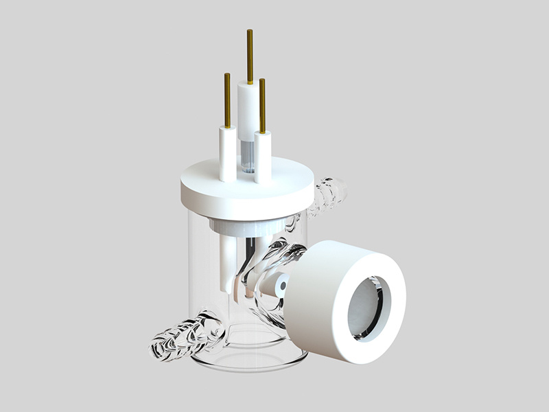 Jacketed Photoelectrochemical Cell, unsealed