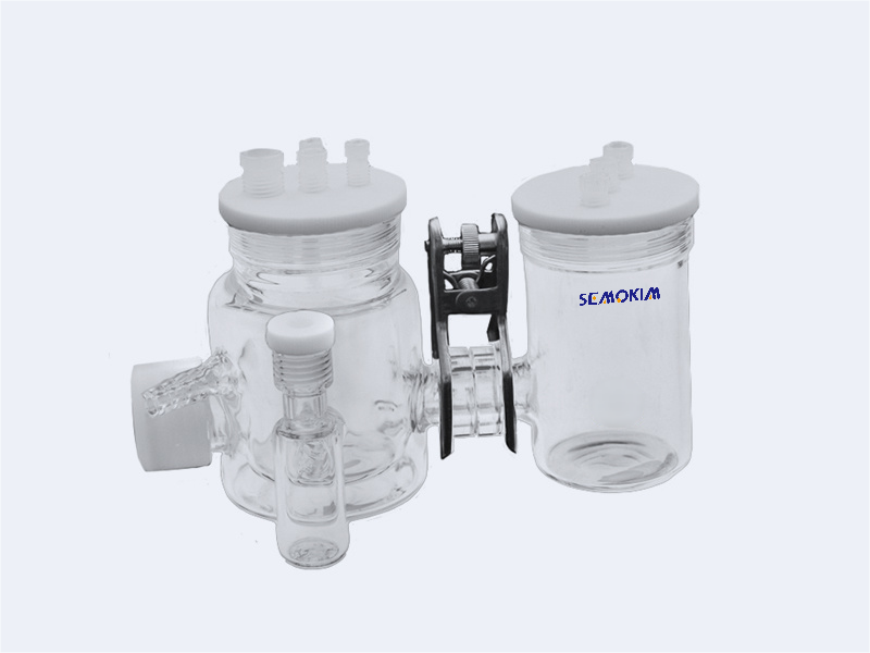 H-Type Jacketed Photoelectrochemical Cell, 3-Port